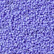 TOHO Round Seed Beads, Japanese Seed Beads, (48L) Opaque Periwinkle, 15/0, 1.5mm, Hole: 0.7mm, about 3000pcs/10g(X-SEED-TR15-0048L)