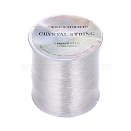 Elastic Crystal String, Elastic Beading Thread, for Stretch Bracelet Making, Clear, 0.8mm, about 109.36 yards(100m)/roll(EW-YW0001-0.8mm-03)