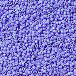 TOHO Round Seed Beads, Japanese Seed Beads, (48L) Opaque Periwinkle, 15/0, 1.5mm, Hole: 0.7mm, about 3000pcs/10g(X-SEED-TR15-0048L)