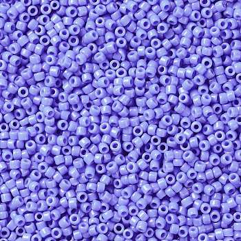 TOHO Round Seed Beads, Japanese Seed Beads, (48L) Opaque Periwinkle, 15/0, 1.5mm, Hole: 0.7mm, about 3000pcs/10g