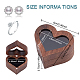 коробки для хранения колец из дерева в форме сердца(CON-WH0087-50)-2