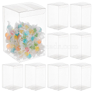 15Pcs Rectangle Transparent Plastic PVC Box Gift Packaging, Waterproof Folding Box, for Toys & Molds, Clear, Box: 9x9x14.1cm(CON-BC0007-10)