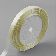 Single Face Satin Ribbon, Polyester Ribbon, Beige, Size: about 5/8 inch(16mm) wide, 25 yards/roll(22.86m/roll), 250yards/group(228.6m/group), 10rolls/group(SRIB-Y002)