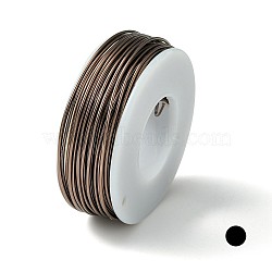 Round Aluminum Wire, Sienna, 18 Gauge, 1mm, about 23m/roll(AW-G001-03-15)