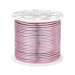Round Aluminum Wire, Flamingo, 12 Gauge, 2mm, about 98.42 Feet(30m)/roll(AW-BC0001-2mm-24)