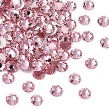 Preciosa&reg MAXIMA Crystal No Hotfix Flatback Stones, Czech Crystal, Dura Foiling, Round(438 11 615 Chaton Rose), 70020 Light Rose, SS8(2.3~2.5mm)