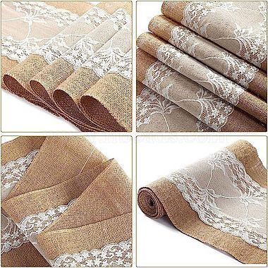 Jute Cloth & Lace Table Runners(HULI-PW0002-131B)-3