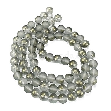 Frosted Transparent Glass Bead Strands(GLAA-P065-10mm-12)-5