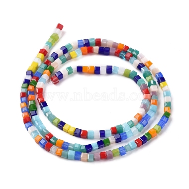 Imitation Jade Glass Beads Strands(GLAA-E415-02)-2