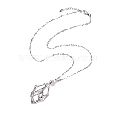 collar de jaula con soporte de cristal(NJEW-JN04585)-5
