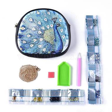 Kits de pegatinas de pintura de diamante diy para hacer bolsas(DIY-F054-14)-2