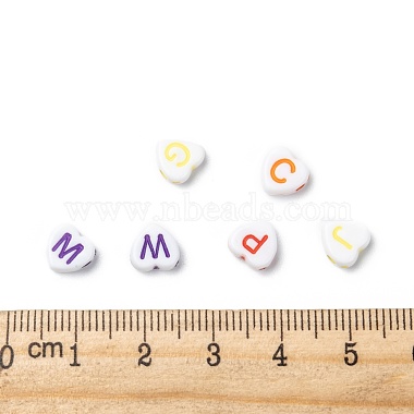Opaque Acrylic Heart Beads(X-SACR-Q100-M031)-4