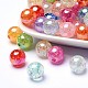 Bubblegum AB Color Transparent Crackle Acrylic Round Beads(CACR-R011-12mm-M)-1