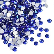 Glass Flat Back Rhinestone, Grade A, Back Plated, Faceted, Half Round, Cobalt, SS10, 2.7~2.8mm, 1440pcs/bag(RGLA-C002-SS10-369)