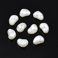 ABS Plastic Imitation Pearl Beads, Oval, Seashell Color, 6x9x6mm, Hole: 1.5mm(X-KY-S170-01)