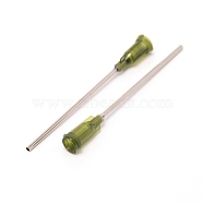 Plastic Fluid Precision Blunt Needle Dispense Tips, with 304 Stainless Steel Pin, Olive Drab, 6.75x0.77cm, Inner Diameter: 0.42cm, Pin: 1.8mm(TOOL-WH0140-19A)