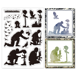 Custom PVC Plastic Clear Stamps, for DIY Scrapbooking, Photo Album Decorative, Cards Making, Human, 160x110x3mm(DIY-WH0448-0565)