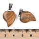 Natural Picture Jasper Heart Pendants(G-H073-03P-05)-3