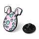 œuf de Pâques avec épingles en émail oreille de lapin pour femme(JEWB-D017-02A-EB)-3
