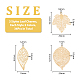 DICOSMETIC 36Pcs 6 Style Brass Filigree Big Pendants(KK-DC0002-96)-2