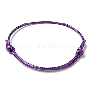 Korean Waxed Polyester Cord Bracelet Making, Indigo, Adjustable Diameter: 40~70mm(AJEW-JB00011-05)
