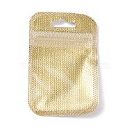 PP Non-Woven Zip Lock Bags, Resealable Bags, Self Seal Bag, Rectangle, Goldenrod, 9x5.5x0.15cm(OPP-Z002-04A)