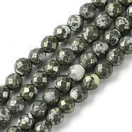 Natural Gemstone Beads Strands, Faceted Round, 5.5~6mm, Hole: 1mm, about 69pcs/strand, 15.35~15.55''(39~39.5cm)(G-D067-I03-C02)