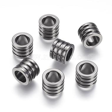 Gunmetal Column Stainless Steel Beads
