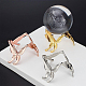 3Pcs 3 Colors Butterfly Crystal Ball Display Stand Alloy Metal Base(ODIS-BC0001-11)-4