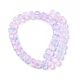 Chapelets de perles en verre transparente  (GLAA-F114-01G)-2
