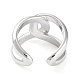 Brass Knot Open Cuff Rings for Women(RJEW-D016-09P)-3