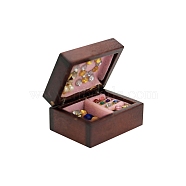 Miniature Scene Model, Mini Dollhouse Jewelry Box Accessories, Coconut Brown, 30x22x17mm(PW-WG38882-01)