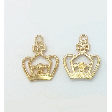 Light Gold Crown Alloy Pendants