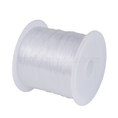 0.6mm White Tone Beading Nylon Wire Fishing Line Wire(X-NWIR-R0.6MM)-3