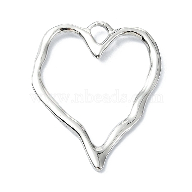 Platinum Heart Alloy Pendants