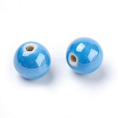 Handmade Porcelain Beads(PORC-D001-14mm-M)-3