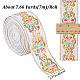 Flat Ethnic Style Embroidery Polyester Ribbons(OCOR-WH0067-86C)-2