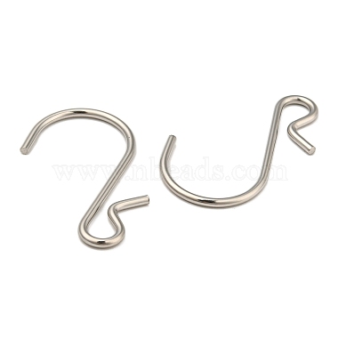 201 Stainless Steel S Hook Clasps(STAS-K261-01P)-2