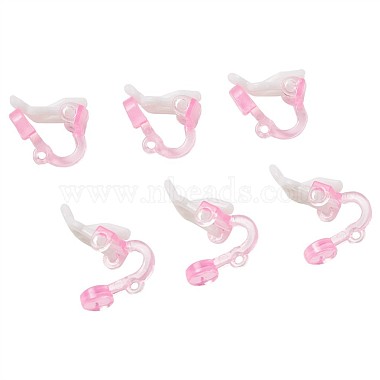 Pink Plastic Earring Components