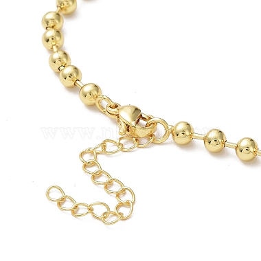 Rack Plating Brass Ball Chain Bracelets for Women(BJEW-G676-01B-G)-3