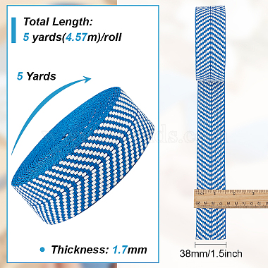 rubans jacquard en polycoton imprimé flèches(SRIB-WH0011-113B)-2