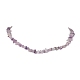 Natural Lilac Jade Chip Beaded Necklace(NJEW-JN04615-04)-1