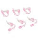 Plastic Clip-on Earring Findings(FIND-Q001-02)-1