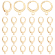 Elite 30Pcs Brass Huggie Hoop Earring Findings(KK-PH0002-85)-1