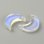 Acrylic Pendants, Moon, Colorful, 15.5x11x3mm, Hole: 1.2mm, 10pcs/bag(FIND-CJC0015-15)