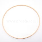 Embroidery Hoops, Bamboo Circle Cross Stitch Hoop Ring, for Embroidery and Cross Stitch, Blanched Almond, 292x4mm(DIY-WH0166-55B)