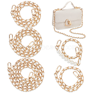 WADORN 5Pcs 5 Styles Imitation Leather Purse Chains, with Alloy & Iron Findings, Linen, 37.5~117x0.8cm, 1pc/style(FIND-WR0009-59C)