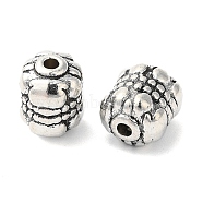 Tibetan Style Alloy Beads, Cadmium Free & Lead Free, Oval, Antique Silver, 8x6.5mm, Hole: 1mm(LF0504Y)