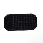 Silicone Anti-Slip Pad, Non Slip Sticky Dashboard Pad Cell Phone GPS Holder, Black, 128x67x1.5mm(AJEW-WH0237-30)