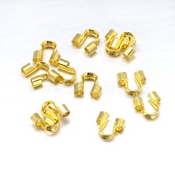 Brass Wire Guardians, Golden, 5x6x2mm, Hole: 1.5mm(KK-M144-G)